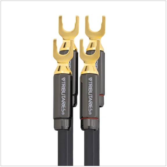 Tributaries high-end audio cables with gold-plated connectors, available at The Source AV