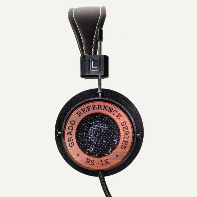 Grado RS-1X Reference Series left headphone with wood accent, high-end audio gear