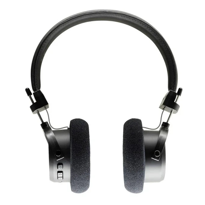 High quality over-ear black headphones with cushioned ear pads from The Source AV