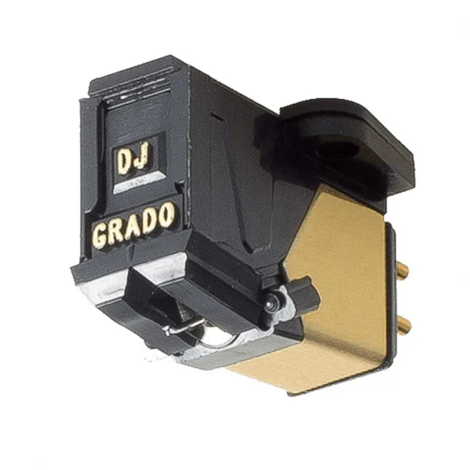 Grado DJ phono cartridge for turntables, black and gold, audio equipment at The Source AV