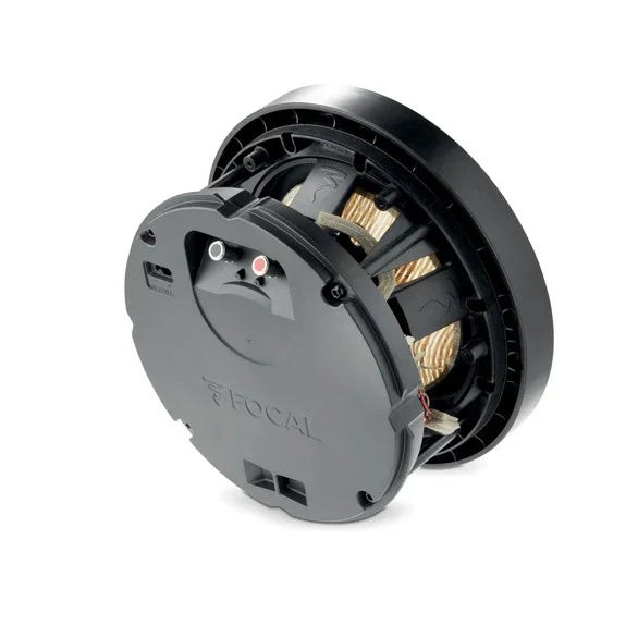 Focal in-ceiling speaker with red supports, high fidelity audio equipment from The Source AV