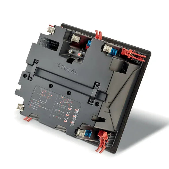 High-quality in-wall subwoofer speaker with black housing and exposed driver, from The Source AV