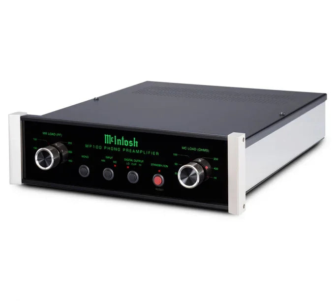 McIntosh MP100 phono preamplifier high-end audio equipment on white background