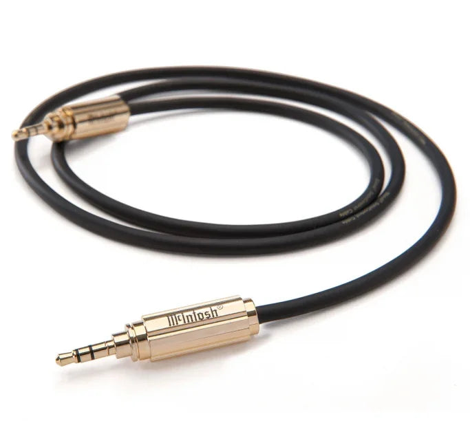 McIntosh gold-plated 3.5mm audio cable for high-end headphones and stereo systems