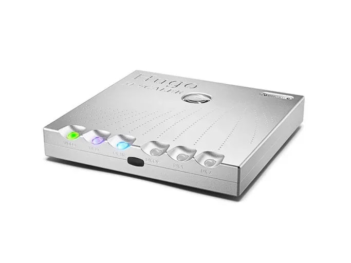 High-end audio DAC device with colored LED indicators, sold by The Source AV