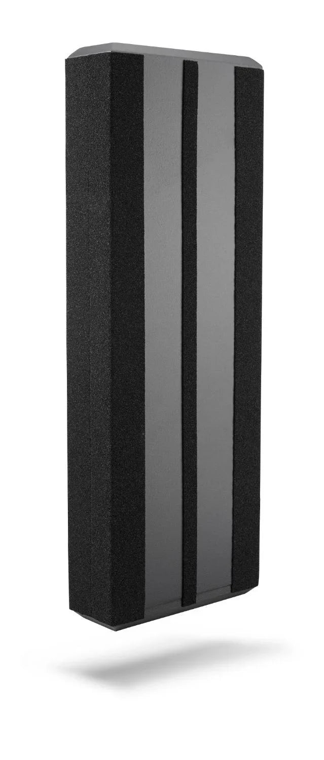 JL Audio in-wall subwoofer speaker with black and silver finish, sold by The Source AV.