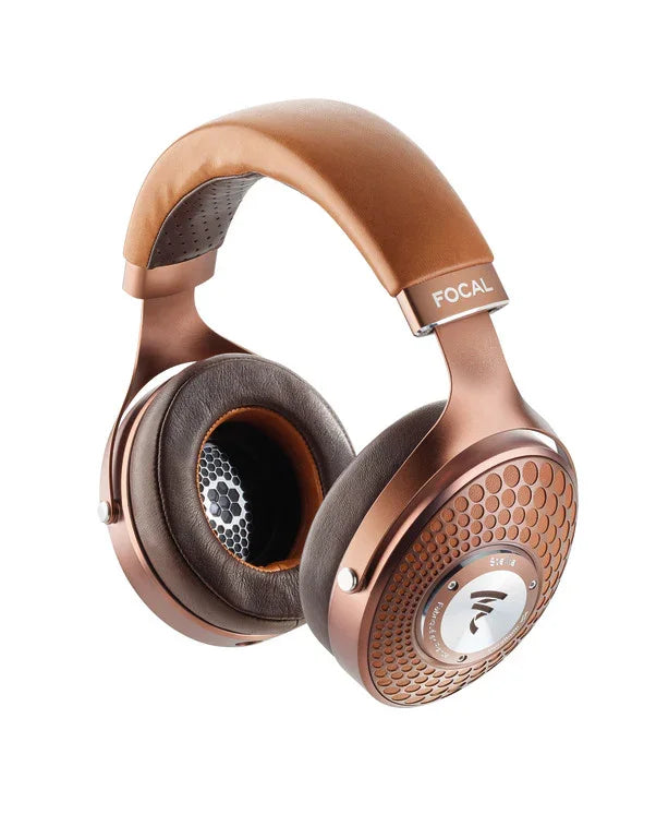 Focal Stellia closed-back brown headphones, premium audio gear at The Source AV