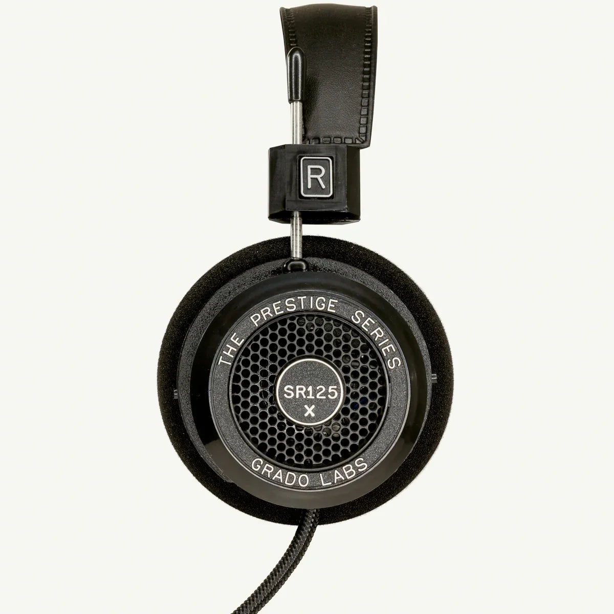 Grado SR125x Prestige Series headphone, black foam ear pad, high-end audio at The Source AV