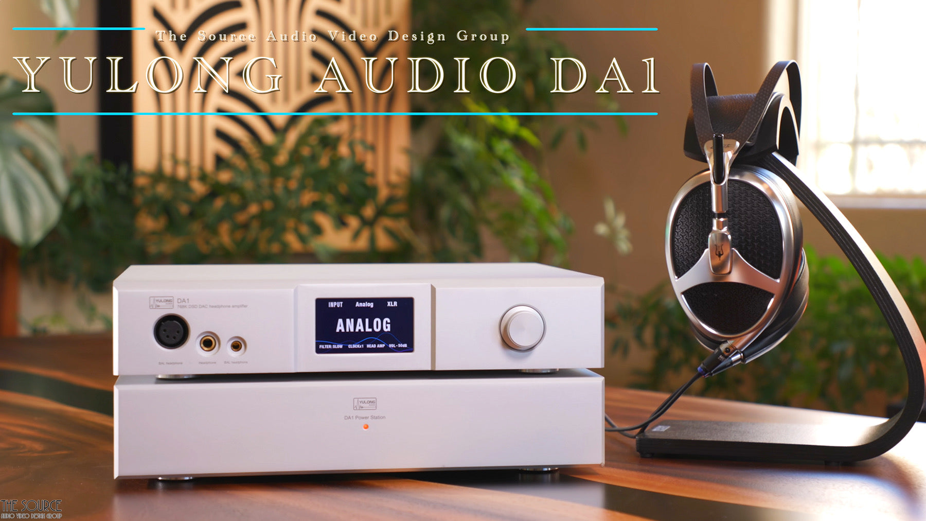 Yulong Audio DA1 Headphone Amplifier, Digital Analog Converter, and Preamplifier with Power Station